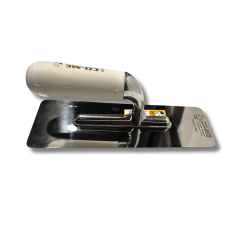 Eğimli Paslanmaz Çelik Mala - PVC Saplı 200mm X 80mm