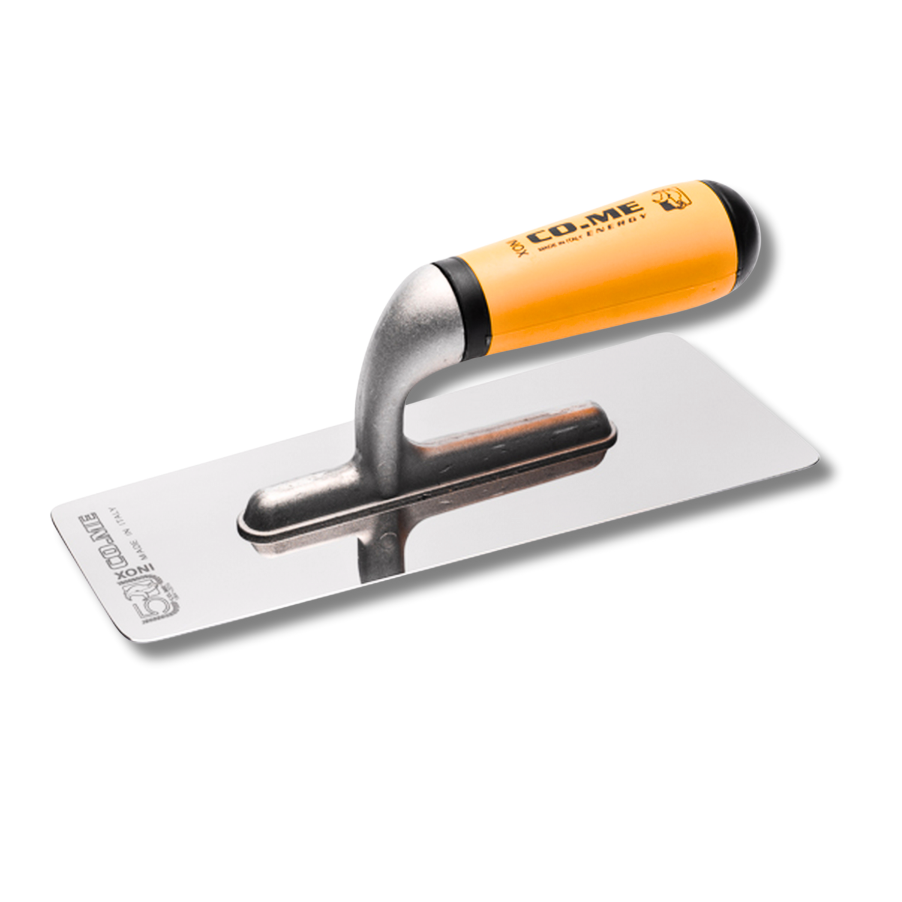 Eğimli Paslanmaz Çelik Mala - PVC Saplı 200mm X 80mm