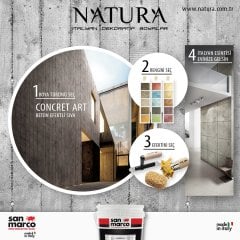 Concret ART Beton Efektli Dekoratif Sıva Beyaz ( Bianco )