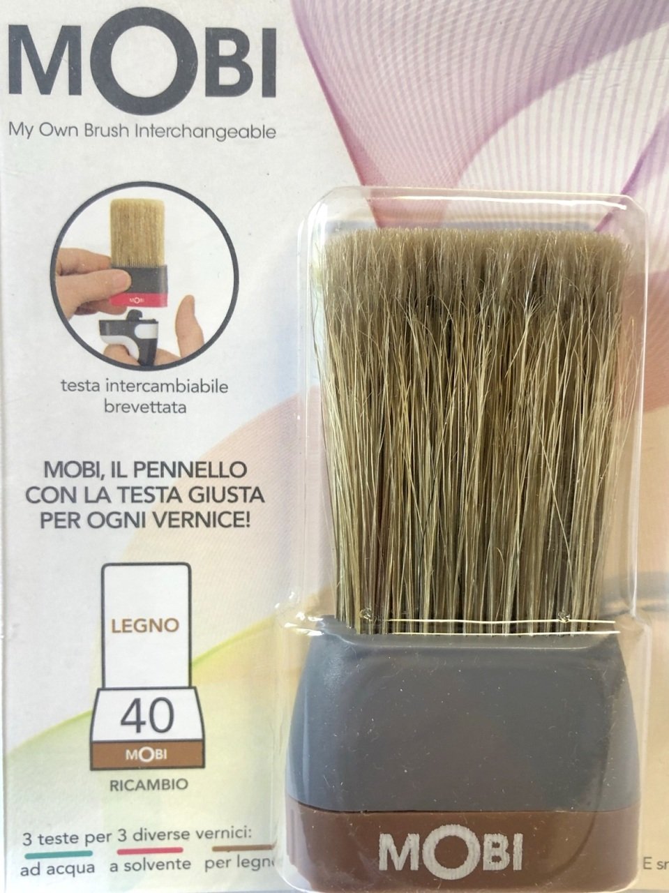 MOBİ Ucu Değiştirilebilir Fırça YEDEK UÇLAR Mobi Ahşap Boyaları İçin Fırça Yedek Uç - 40 mm