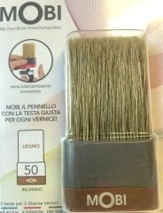 MOBİ Ucu Değiştirilebilir Fırça YEDEK UÇLAR Mobi Ahşap Boyaları İçin Fırça Yedek Uç - 50 mm