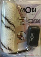 MOBİ Ucu Değiştirilebilir Fırça YEDEK UÇLAR Mobi Ahşap Boyaları İçin Rulo Yedek Uç - 100 mm