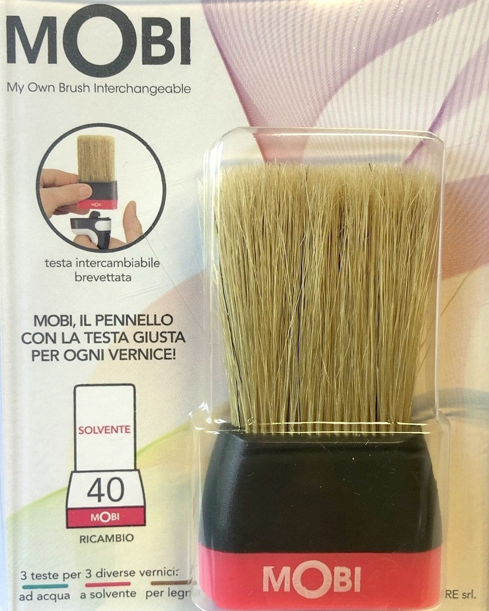 MOBİ Ucu Değiştirilebilir Fırça YEDEK UÇLAR Mobi Solvent bazlı Fırça Yedek Uç - 40 mm