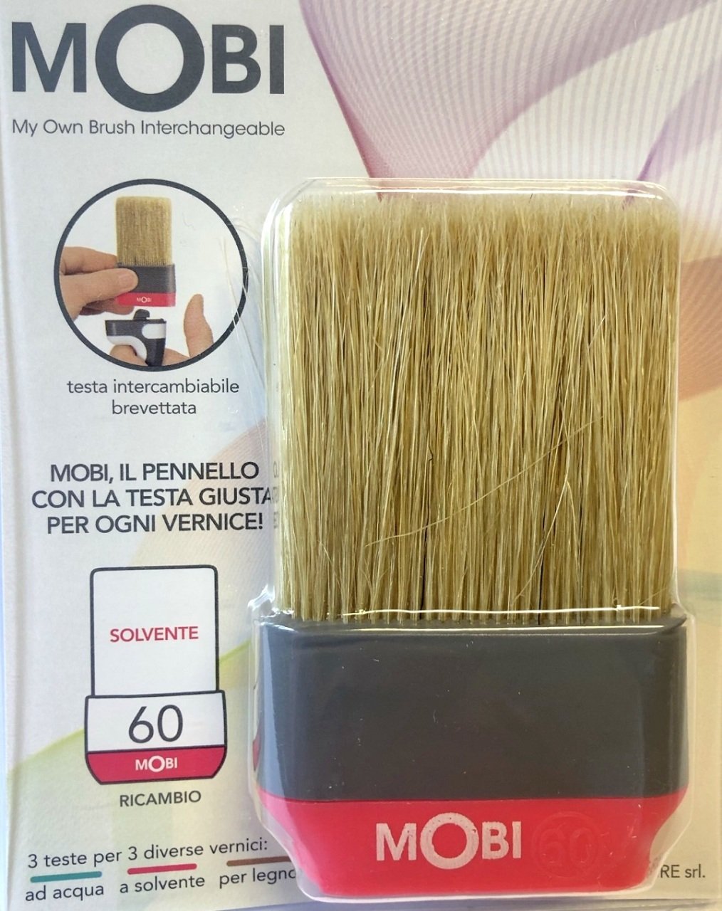 MOBİ Ucu Değiştirilebilir Fırça YEDEK UÇLAR Mobi Solvent bazlı Fırça Yedek Uç - 60 mm