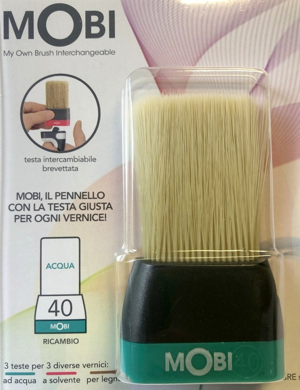 MOBİ Ucu Değiştirilebilir Fırça YEDEK UÇLAR Mobi Su bazlı Fırça Yedek Uç - 40 mm