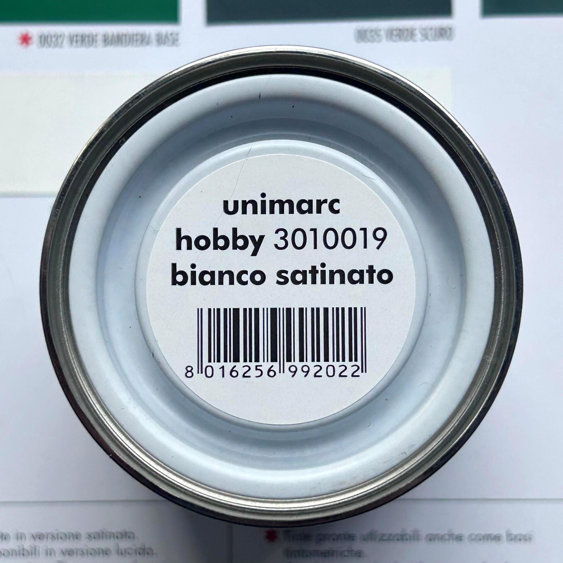 UNİMARC HOBBY -  Çok Amaçlı Akrilik Hobi Boyası 0019 - Bianco ( Beyaz) - 0,125 Litre