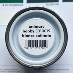 UNİMARC HOBBY -  Çok Amaçlı Akrilik Hobi Boyası 0019 - Bianco ( Beyaz) - 0,125 Litre