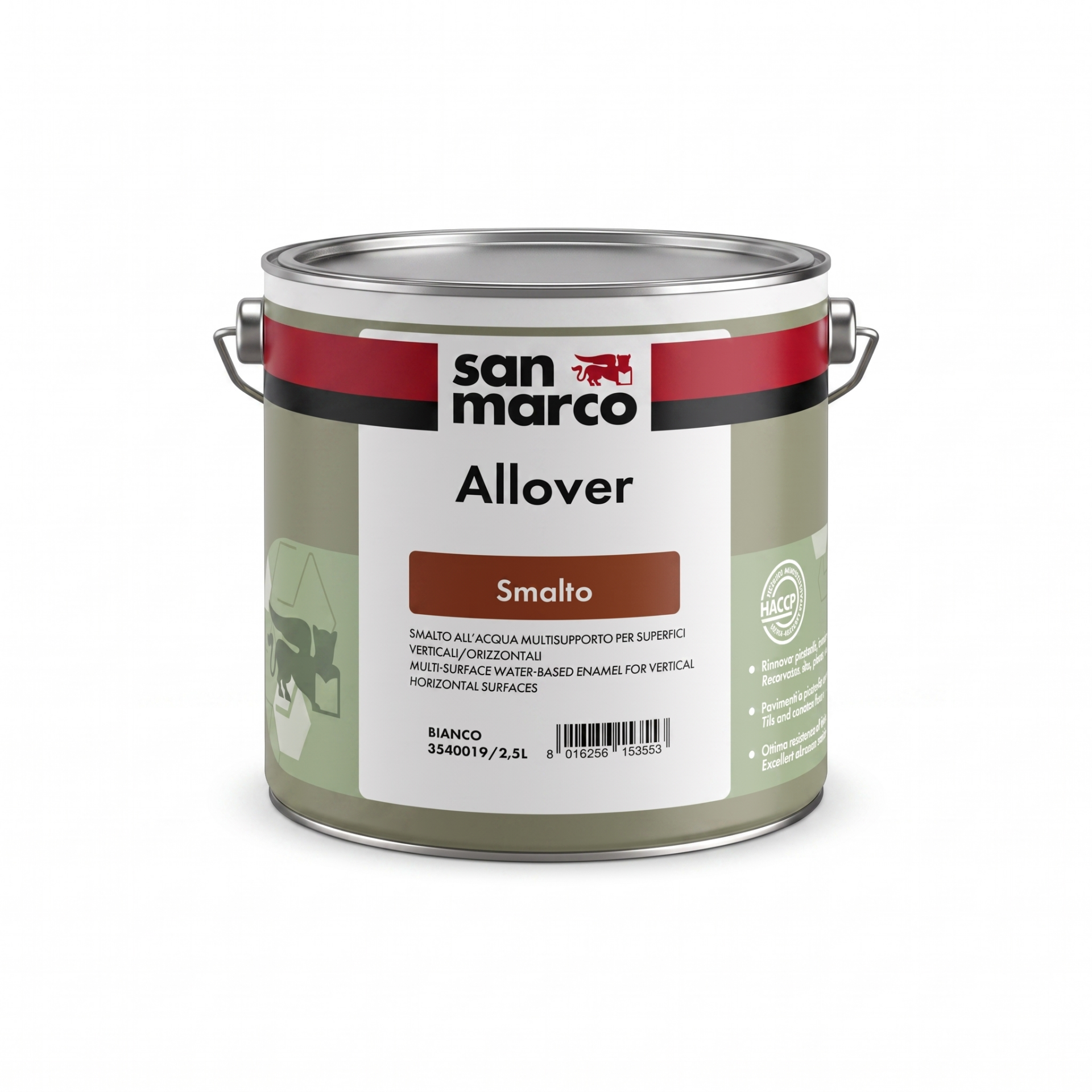 ALLOVER SMALTO - Çok Yüzeyli, Su Bazlı Emaye Boya
